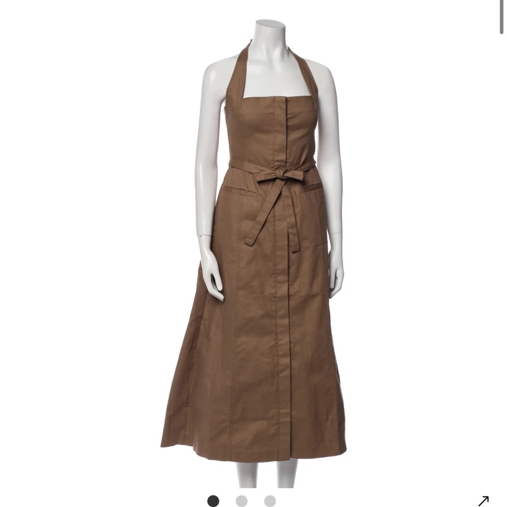 Cult Gaia Brown Halter Dress